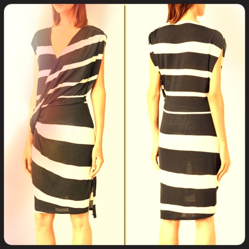 All Saints striped helix dress Size 0